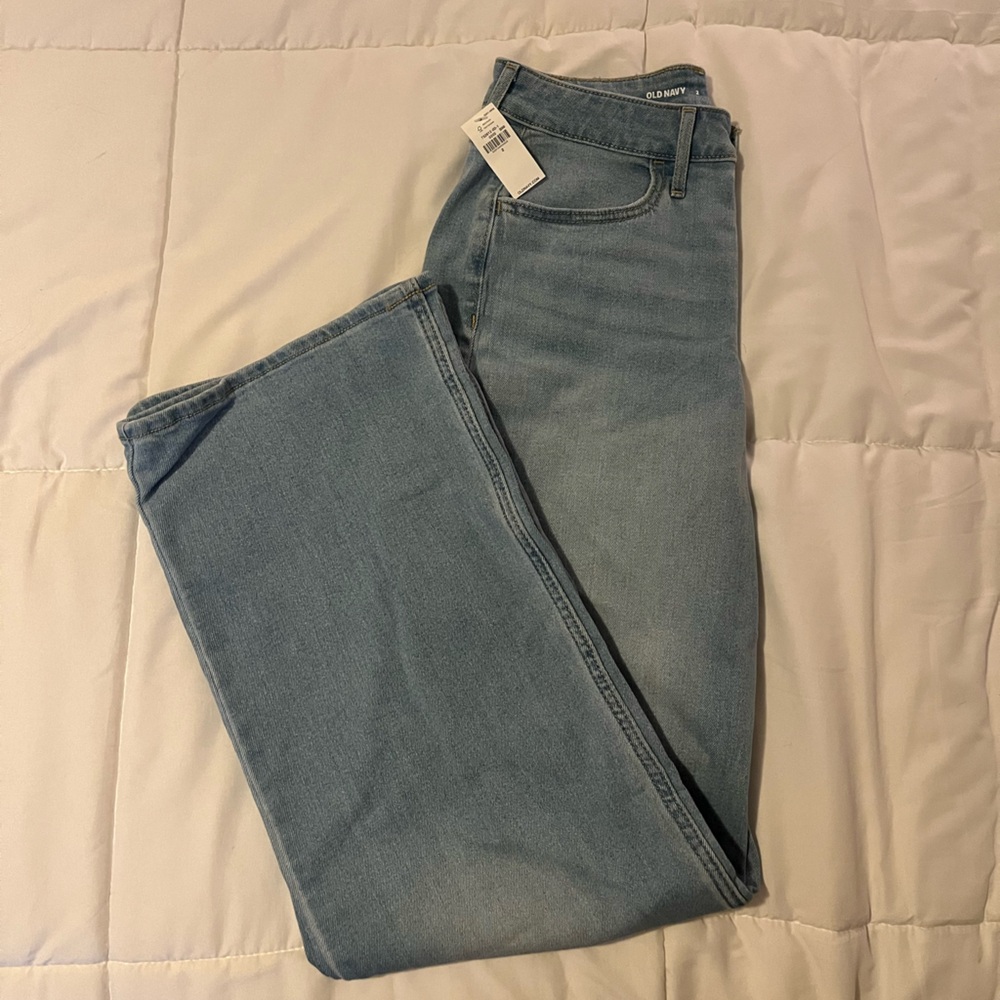 Light Wash Old Navy Jeans — Size: 2 — High-rise wow wide leg jeans — NWT